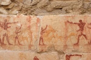 The tomb's interior details were extremely well preserved, revealing intricate designs. Credit: EFE/Egyptian Ministry of Antiquities